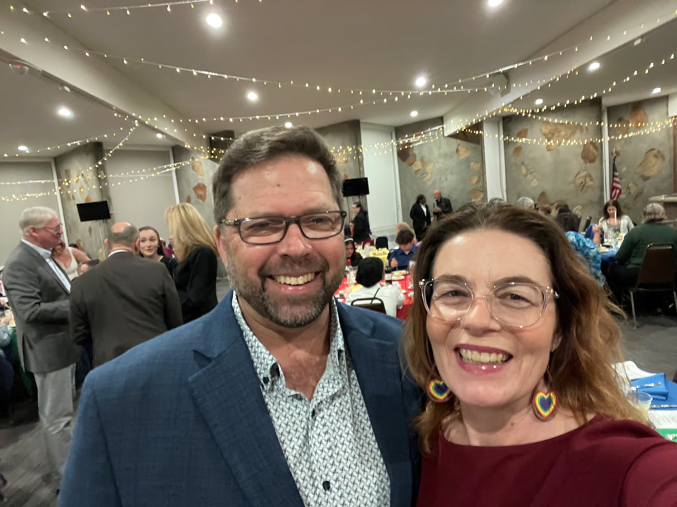 Asm. Addis with husband at gala