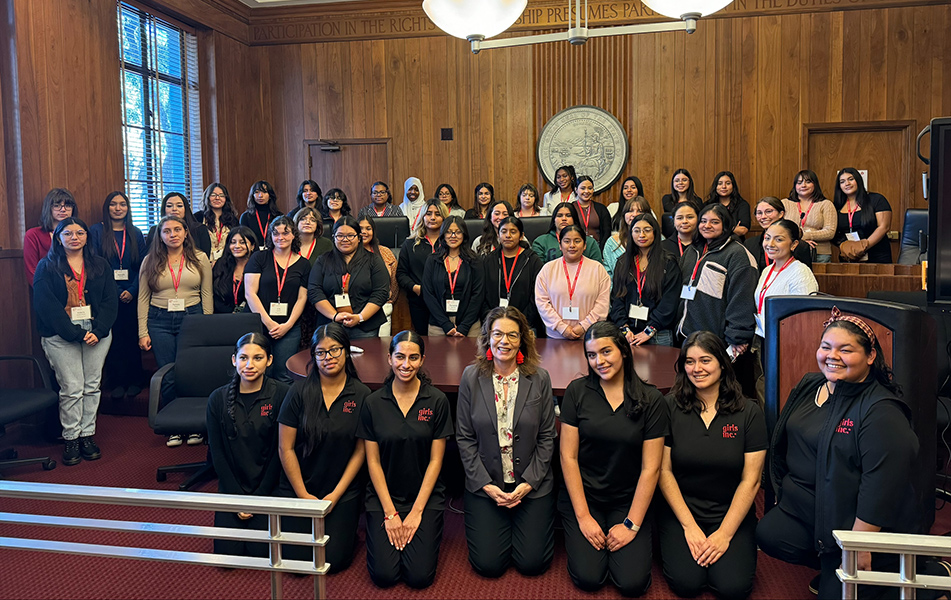 Asm. Addis with with Girls Inc. participants