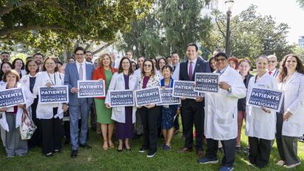 Group photo of Asm. Addis with other members and supporters